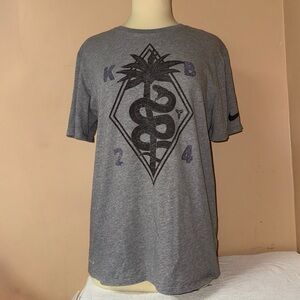 Nike Kobe Bryant Gray shirt L KB 24